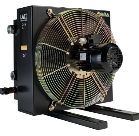 A high-performance Parker hydraulic cooler with an electric AC motor